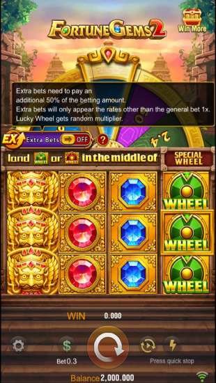 A look at fortune gems 2 demo play